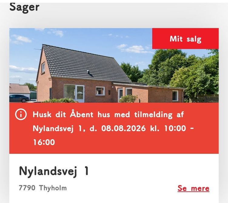 Hus på Thyholm 495000 - Nylandsvej 1 , Thyholm