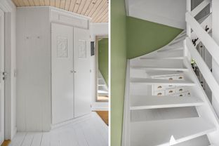 Søger I en charmerende bolig med personlighed og mange smukke detaljer, så kig nærmere på dette dobbelthus beliggende i rolige omgivelser tæt på skov og strand.  - Billede 6 af 28