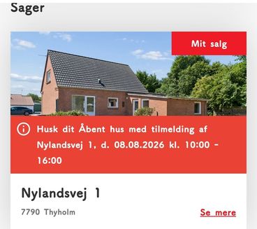 Hus på Thyholm 495000 - Nylandsvej 1 , Thyholm